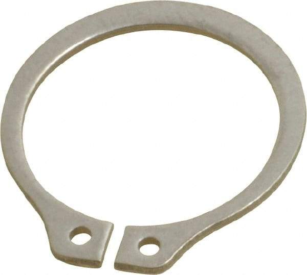 Rotor Clip - 17.88mm Groove Diam, 3/4" Shaft Diam, Passivated Stainless Steel, Snap External Retaining Rings - 0.046" Groove Width, 0.023" Groove Depth, 0.042" Ring Thickness, Grade 15-7 Grade 632 - Eagle Tool & Supply