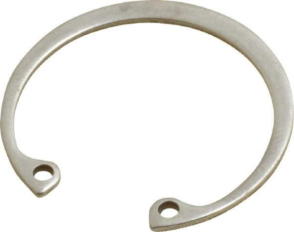 Rotor Clip - 0.05" Thick, Passivated Finish, Stainless Steel Snap Internal Retaining Ring - 0.056" Groove Width, 0.04" Groove Depth, 1.33" Groove Diam, Grade 15-7 Grade 632 - Eagle Tool & Supply