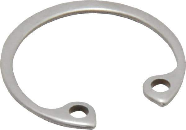 Rotor Clip - 0.035" Thick, Passivated Finish, Stainless Steel Snap Internal Retaining Ring - 0.039" Groove Width, 0.02" Groove Depth, 0.665" Groove Diam, Grade 15-7 Grade 632 - Eagle Tool & Supply