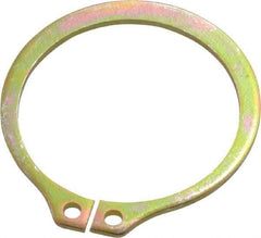 Rotor Clip - 29.87mm Groove Diam, 1-1/4" Shaft Diam, Cadmium-Plated Steel, Snap External Retaining Rings - 0.056" Groove Width, 0.037" Groove Depth, 0.05" Ring Thickness, Grade 1060-1090 - Eagle Tool & Supply