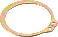 Rotor Clip - 41.91mm Groove Diam, 1-3/4" Shaft Diam, Cadmium-Plated Steel, Snap External Retaining Rings - 0.068" Groove Width, 0.05" Groove Depth, 0.062" Ring Thickness, Grade 1060-1090 - Eagle Tool & Supply