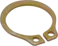 Rotor Clip - 8.94mm Groove Diam, 3/8" Shaft Diam, Cadmium-Plated Steel, Snap External Retaining Rings - 0.029" Groove Width, 0.012" Groove Depth, 0.025" Ring Thickness, Grade 1060-1090 - Eagle Tool & Supply