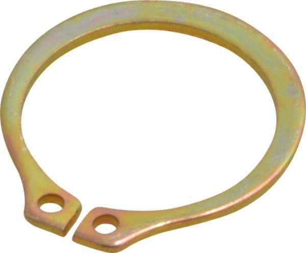 Rotor Clip - 14.94mm Groove Diam, 5/8" Shaft Diam, Cadmium-Plated Steel, Snap External Retaining Rings - 0.039" Groove Width, 0.018" Groove Depth, 0.035" Ring Thickness, Grade 1060-1090 - Eagle Tool & Supply