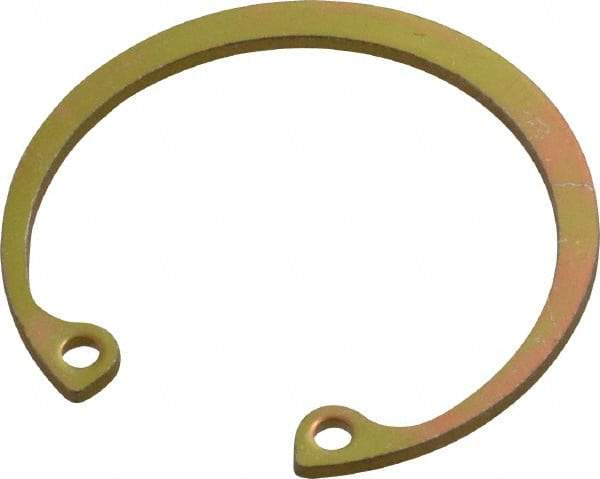 Rotor Clip - 0.05" Thick, Cadmium-Plated Finish, Steel Snap Internal Retaining Ring - 0.056" Groove Width, 0.04" Groove Depth, 1.33" Groove Diam, Grade 1060-1090 - Eagle Tool & Supply