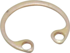 Rotor Clip - 0.015" Thick, Cadmium-Plated Finish, Steel Snap Internal Retaining Ring - 0.02" Groove Width, 0.009" Groove Depth, 0.268" Groove Diam, Grade 1060-1090 - Eagle Tool & Supply