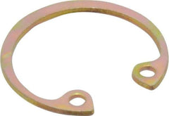Rotor Clip - 0.035" Thick, Cadmium-Plated Finish, Steel Snap Internal Retaining Ring - 0.039" Groove Width, 0.02" Groove Depth, 0.665" Groove Diam, Grade 1060-1090 - Eagle Tool & Supply
