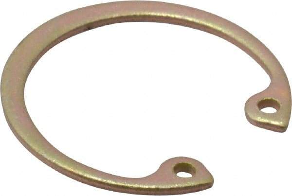 Rotor Clip - 0.042" Thick, Cadmium-Plated Finish, Steel Snap Internal Retaining Ring - 0.046" Groove Width, 0.028" Groove Depth, 0.931" Groove Diam, Grade 1060-1090 - Eagle Tool & Supply