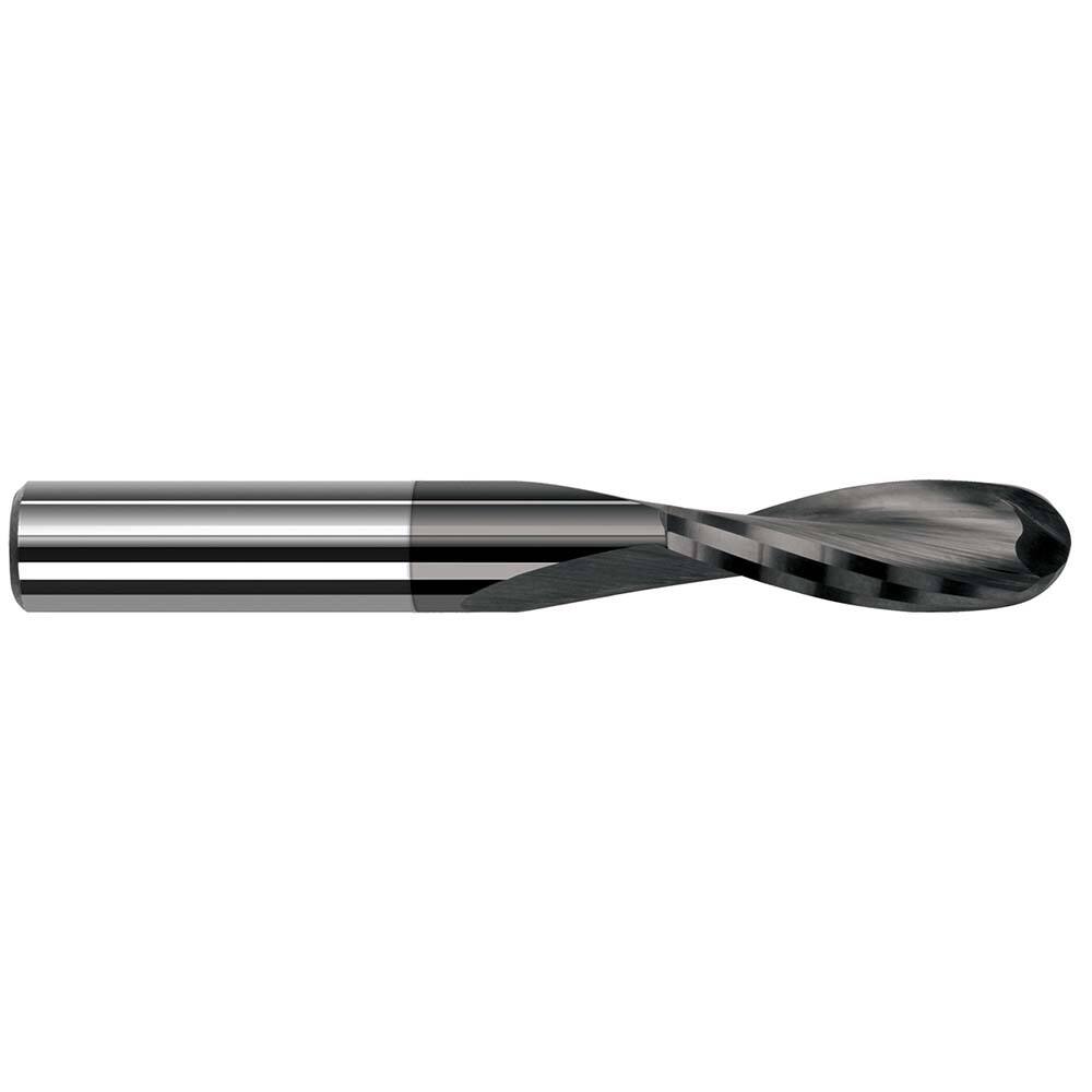 Harvey Tool - Ball End Mills; Mill Diameter (Inch): 1/4 ; Mill Diameter (Decimal Inch): 0.2500 ; Number of Flutes: 2 ; Length of Cut (Inch): 1-1/4 ; Length of Cut (Decimal Inch): 1.2500 ; Material: Solid Carbide - Exact Industrial Supply