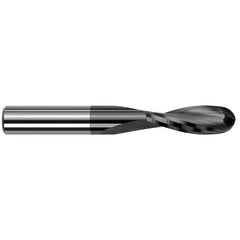 Harvey Tool - Ball End Mills; Mill Diameter (Inch): 1/8 ; Mill Diameter (Decimal Inch): 0.1250 ; Number of Flutes: 2 ; Length of Cut (Inch): 5/8 ; Length of Cut (Decimal Inch): 0.6250 ; Material: Solid Carbide - Exact Industrial Supply