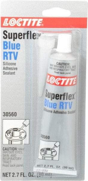 Loctite - 80 mL Tube Blue RTV Silicone Joint Sealant - 30 min Tack Free Dry Time, 24 hr Full Cure Time, Series 270 - Eagle Tool & Supply