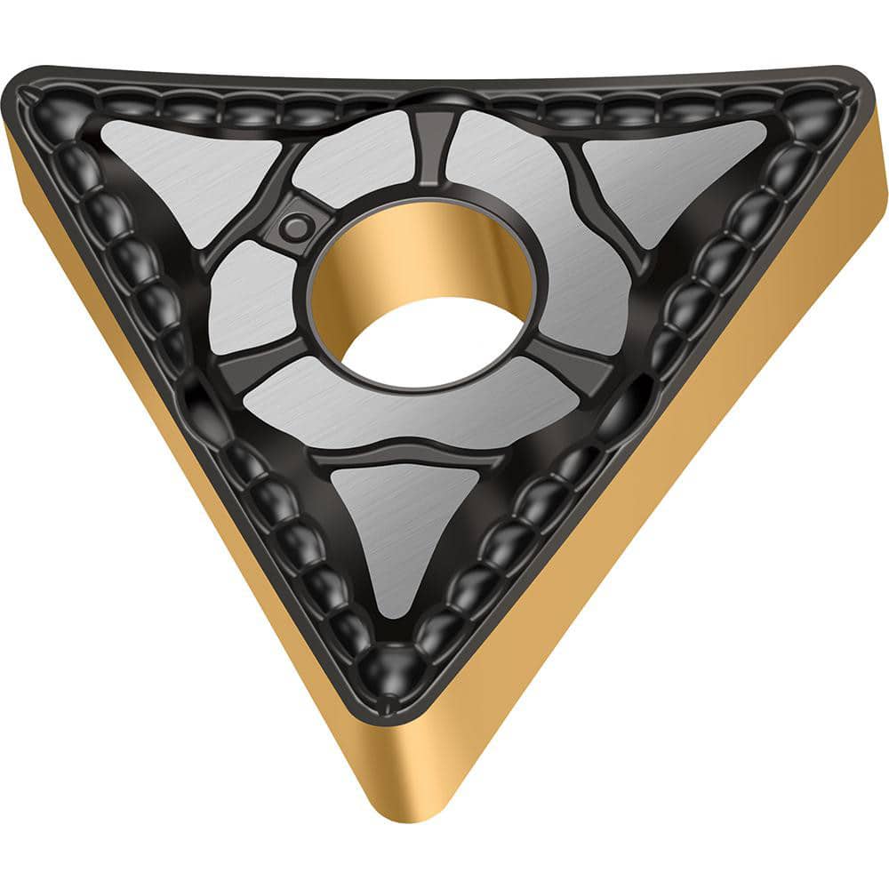 Turning Insert:  TNMG432-MP3 WPP20G,  Solid Carbide TiCN, Al2O3 & TiN Finish,  Neutral,  0.8660″ Long,  1/2″ Inscribed Circle,  0.0310″ Corner Radius,  60.0 &deg N/A Triangle,  Series  TNMG-MP3