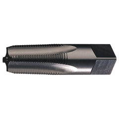 ‎1/4-18 NPTF 4 Flute Taper Pipe HSS Medium Hook Taper Pipe Tap- Bright - Exact Industrial Supply