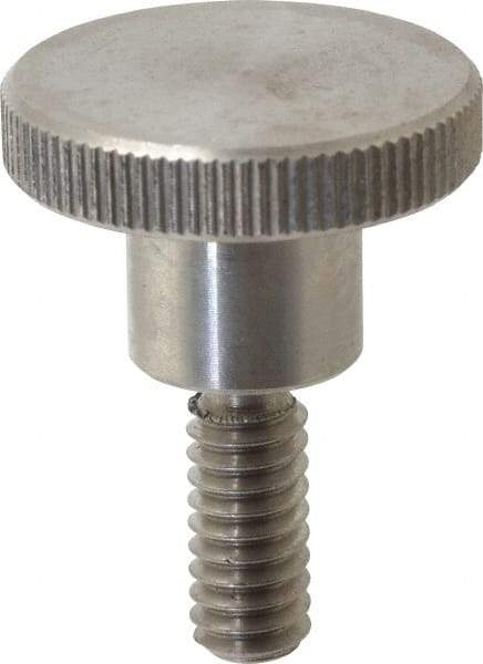 KIPP - 24mm Head, Knurled Knob - Threaded Stem, Stainless Steel - Eagle Tool & Supply