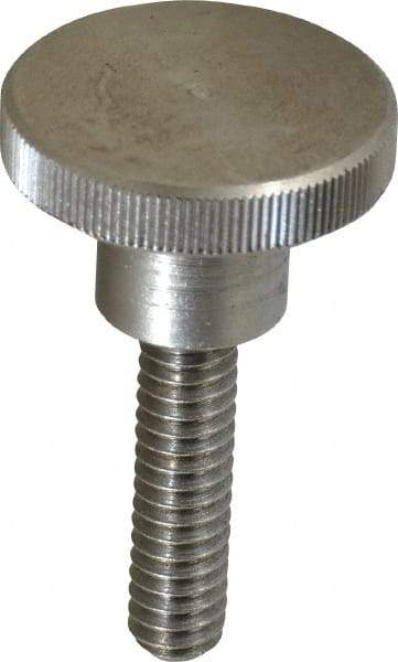 KIPP - 24mm Head, Knurled Knob - Threaded Stem, Stainless Steel - Eagle Tool & Supply