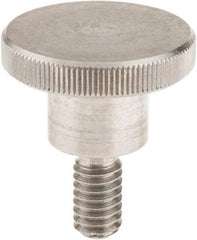 KIPP - 30mm Head, Knurled Knob - Threaded Stem, Stainless Steel - Eagle Tool & Supply