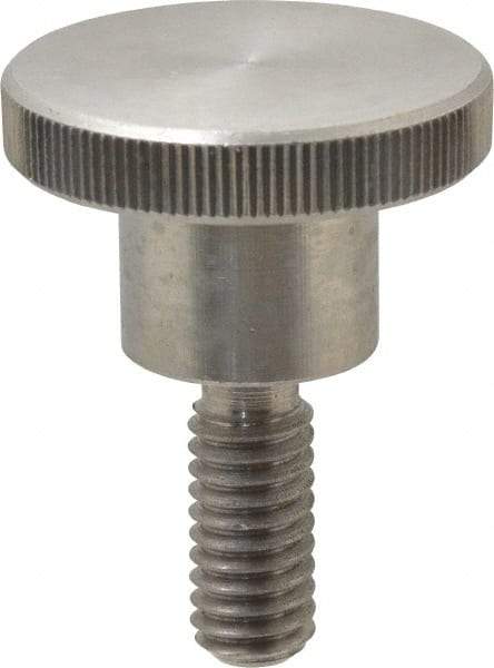 KIPP - 30mm Head, Knurled Knob - Threaded Stem, Stainless Steel - Eagle Tool & Supply
