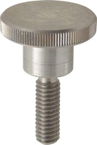 KIPP - 30mm Head, Knurled Knob - Threaded Stem, Stainless Steel - Eagle Tool & Supply