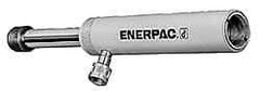 Enerpac - 50 Ton, 13.25" Stroke, 146.34 Cu In Oil Capacity, Portable Hydraulic Single Acting Cylinder - 11.04 Sq In Effective Area, 18.13" Lowered Ht., 31.38" Max Ht., 3.75" Cyl Bore Diam, 3.125" Plunger Rod Diam, 10,000 Max psi - Eagle Tool & Supply