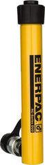 Enerpac - 5 Ton, 7" Stroke, 6.96 Cu In Oil Capacity, Portable Hydraulic Single Acting Cylinder - 0.99 Sq In Effective Area, 10.75" Lowered Ht., 17.75" Max Ht., 1.13" Cyl Bore Diam, 1" Plunger Rod Diam, 10,000 Max psi - Eagle Tool & Supply