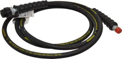 Enerpac - 1/4" Inside Diam x 3/8 NPT 10' Hydraulic Pump Hose - 10,000 psi, CH-604 Opposite End, Rubber - Eagle Tool & Supply