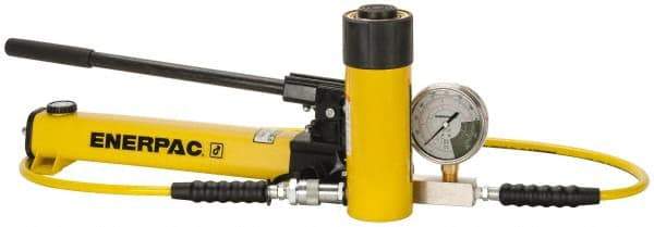 Enerpac - 25 Ton Capacity, Cylinder No. RC-256, Manual Hydraulic Pump & Cylinder Set - Pump No. P-392 - Eagle Tool & Supply