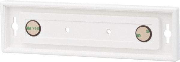 NMC - 8 Inch Wide x 2 Inch High Sign Compatibility, Plastic Square Sign Frame - White - Eagle Tool & Supply