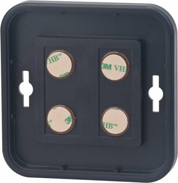 NMC - 8 Inch Wide x 8 Inch High Sign Compatibility, Plastic Round Sign Frame - Black - Eagle Tool & Supply