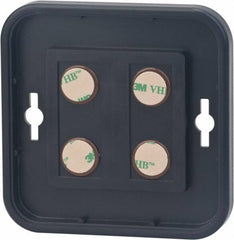 NMC - 4 Inch Wide x 4 Inch High Sign Compatibility, Plastic Round Sign Frame - Black - Eagle Tool & Supply