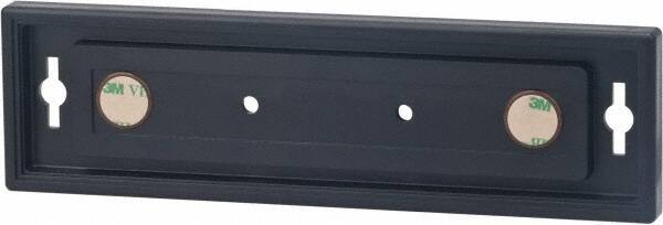 NMC - 8 Inch Wide x 2 Inch High Sign Compatibility, Plastic Square Sign Frame - Black - Eagle Tool & Supply