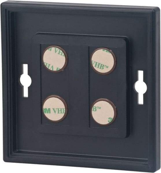 NMC - 12 Inch Wide x 12 Inch High Sign Compatibility, Plastic Square Sign Frame - Black - Eagle Tool & Supply