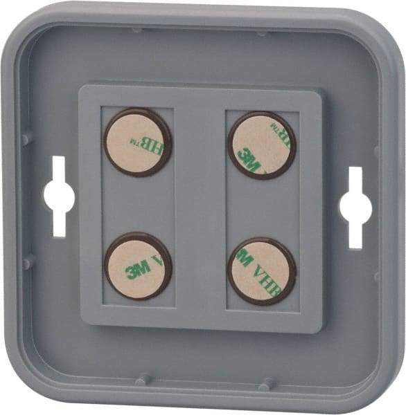 NMC - 12 Inch Wide x 12 Inch High Sign Compatibility, Plastic Round Sign Frame - Black - Eagle Tool & Supply