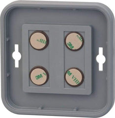 NMC - 12 Inch Wide x 12 Inch High Sign Compatibility, Plastic Round Sign Frame - Black - Eagle Tool & Supply