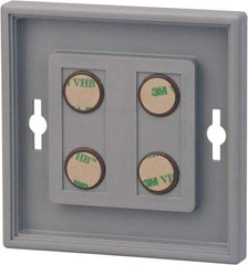 NMC - 12 Inch Wide x 12 Inch High Sign Compatibility, Plastic Square Sign Frame - Gray - Eagle Tool & Supply