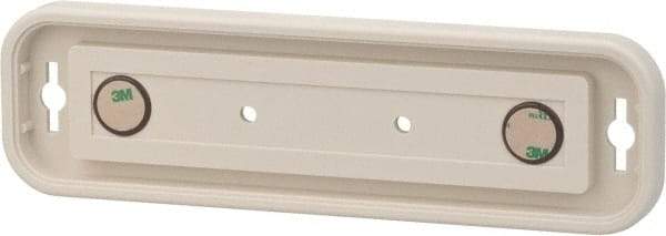 NMC - 8 Inch Wide x 2 Inch High Sign Compatibility, Plastic Round Sign Frame - Almond - Eagle Tool & Supply