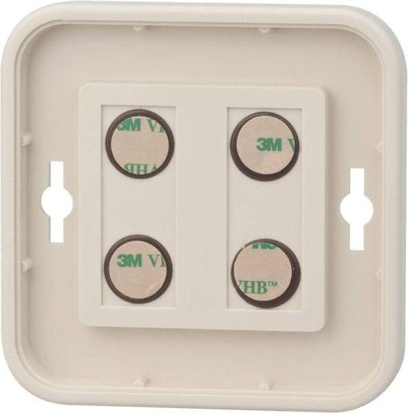 NMC - 8 Inch Wide x 8 Inch High Sign Compatibility, Plastic Round Sign Frame - Almond - Eagle Tool & Supply