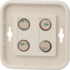 NMC - 4 Inch Wide x 4 Inch High Sign Compatibility, Plastic Round Sign Frame - Almond - Eagle Tool & Supply