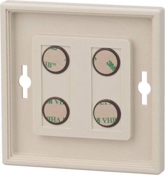 NMC - 8 Inch Wide x 8 Inch High Sign Compatibility, Plastic Sign Frame - Almond - Eagle Tool & Supply