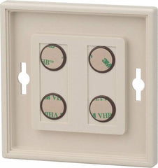 NMC - 8 Inch Wide x 8 Inch High Sign Compatibility, Plastic Sign Frame - Almond - Eagle Tool & Supply