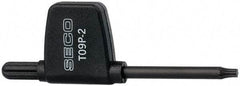 Seco - T9P Torx Plus Drive, Key and Driver for Indexable Tools - Compatible with Anvil Screws - Eagle Tool & Supply