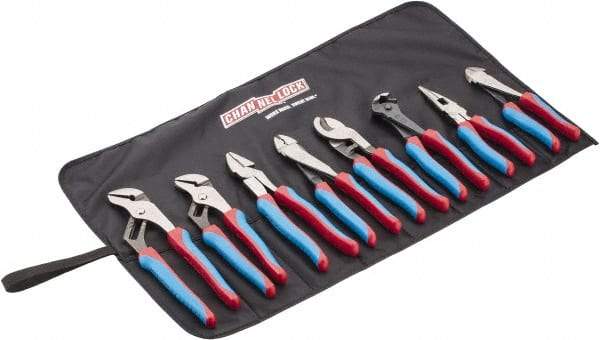 Channellock - 8 Piece Plier Set - Comes in Tool Roll - Eagle Tool & Supply