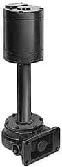 Graymills - 115 Volt, 1/4 hp, 1 Phase, 3,450 RPM, Cast Iron Flanged Outside Suction Machine Tool & Recirculating Pump - 3-3/4" Long x 2-1/2" Mounting Flange Width, NPT Thread, Cast Aluminum Impeller - Eagle Tool & Supply