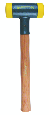 Dead Blow Recoilless Hammer -- 22 oz; Wood Handle; 1-7/16'' Head Diameter - Eagle Tool & Supply