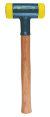 Dead Blow Recoilless Hammer -- 22 oz; Wood Handle; 1-7/16'' Head Diameter - Eagle Tool & Supply