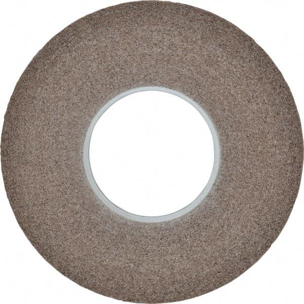 3M - 12" Diam, 1/2" Face Width, 5" Center Hole, Medium Grade, Aluminum Oxide Deburring Wheel - Convolute, Hard Density 7 Grade, 3,000 RPM - Eagle Tool & Supply