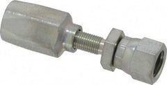 Parker - 7/16-20 Thread Hydraulic Hose Fitting - -4 Hose Size, 1/4" Hose Diam - Eagle Tool & Supply