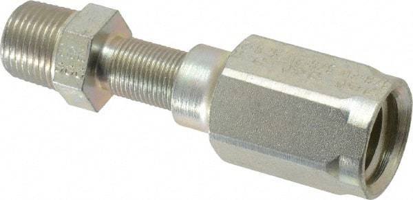 Parker - 3/8-18 Thread Hydraulic Hose Fitting - -6 Hose Size, 3/8" Hose Diam - Eagle Tool & Supply