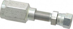 Parker - 9/16-18 Thread Hydraulic Hose Fitting - -6 Hose Size, 3/8" Hose Diam - Eagle Tool & Supply