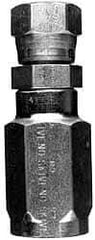 Parker - 7/8-14 Thread Hydraulic Hose Fitting - -10 Hose Size, 5/8" Hose Diam - Eagle Tool & Supply