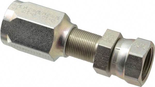 Parker - 1-1/16-12 Thread Hydraulic Hose Fitting - -12 Hose Size, 3/4" Hose Diam - Eagle Tool & Supply