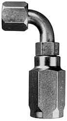 Parker - 7/16-20 Thread Hydraulic Hose Fitting - -4 Hose Size, 1/4" Hose Diam - Eagle Tool & Supply